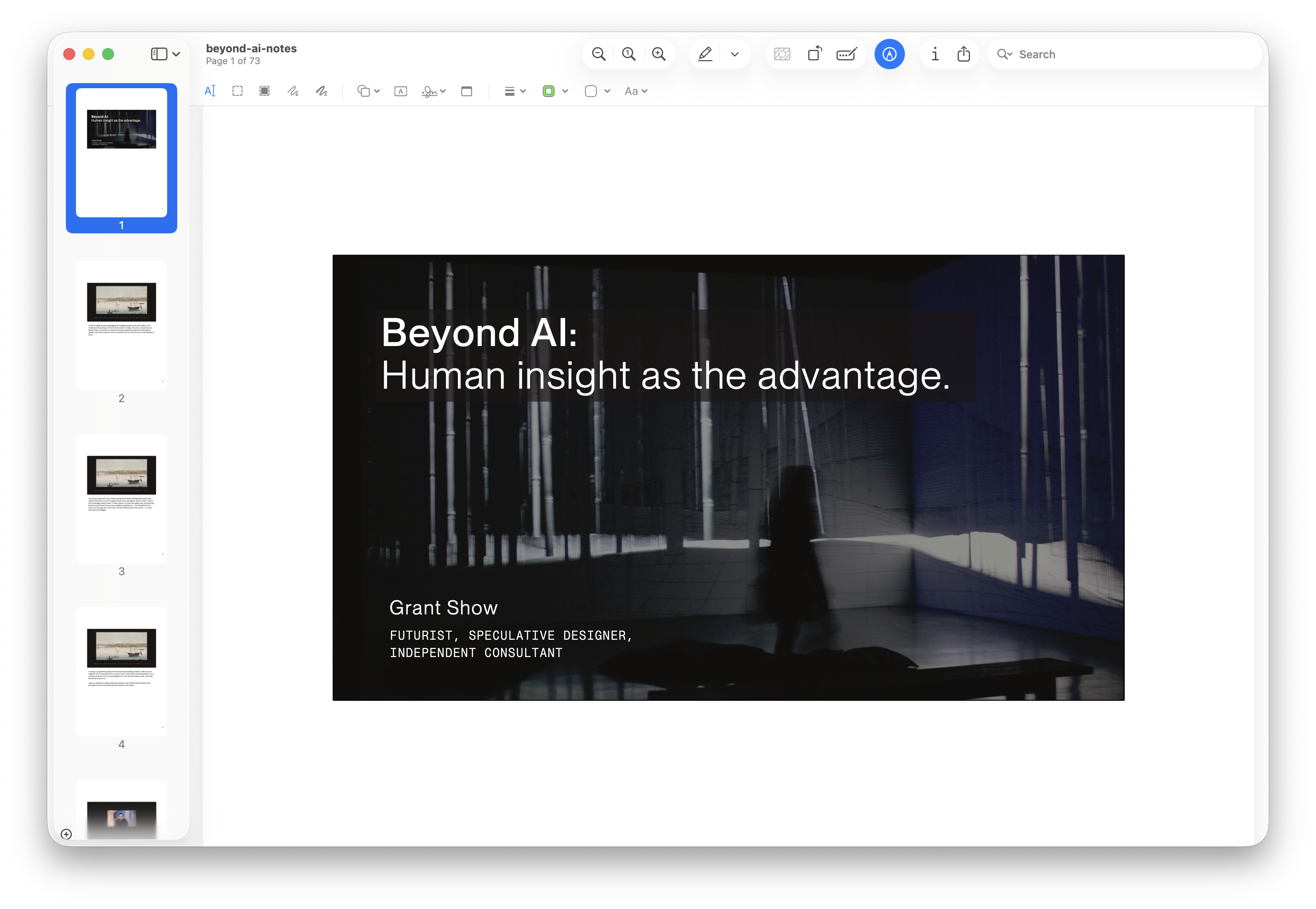 Beyond AI presentation slides preview